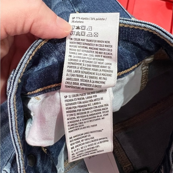 NEW NWT women’s jeans 10/30 long high rise stretch AEO‎ American eagle - Picture 9 of 9